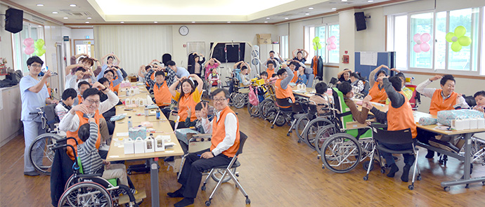 장애인 활동 지원 및 친환경 ESG 굿즈 제작 사진